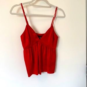 COPY - Reformation Red Silk Shirt